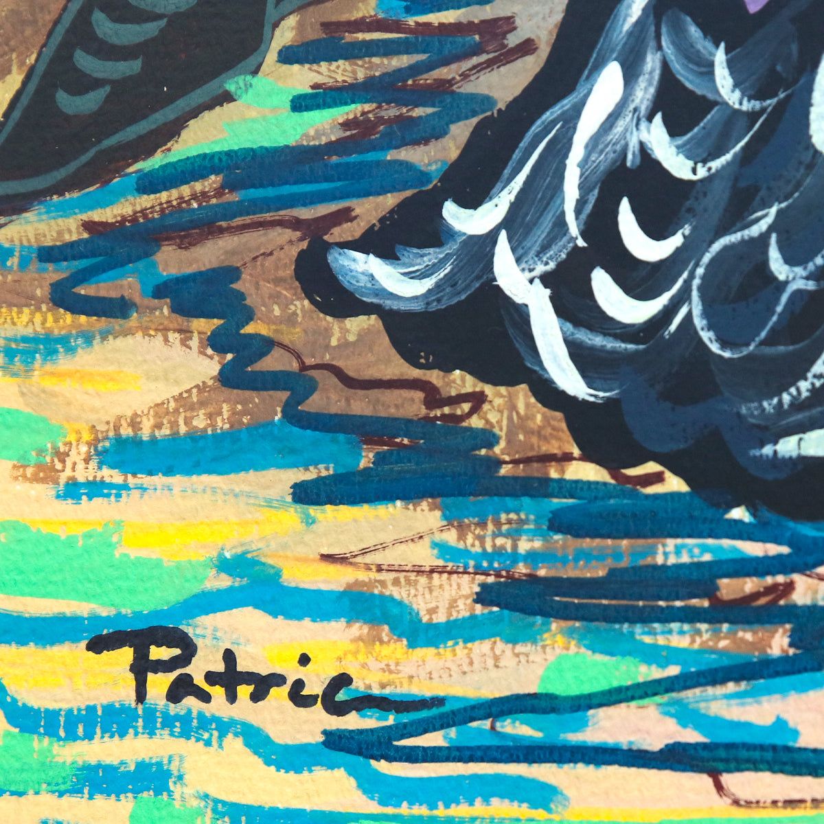 Patricia Govezensky- Original Watercolor on Paper "Energetic Fusion"