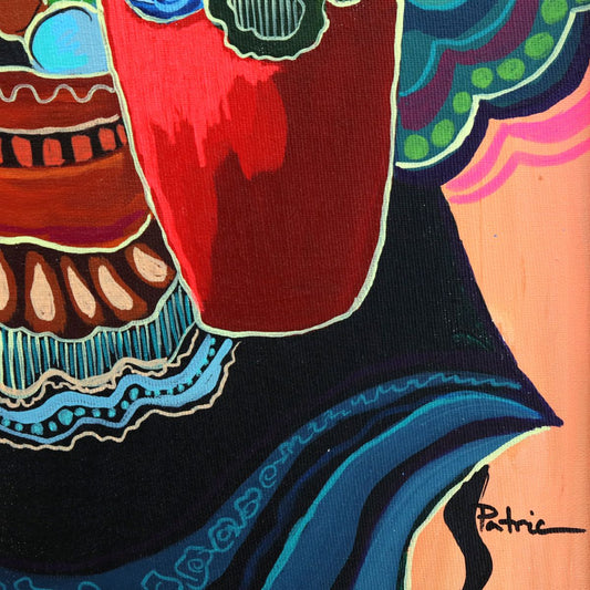 Patricia Govezensky- Original Acrylic on Canvas "Tapestry of Joy"
