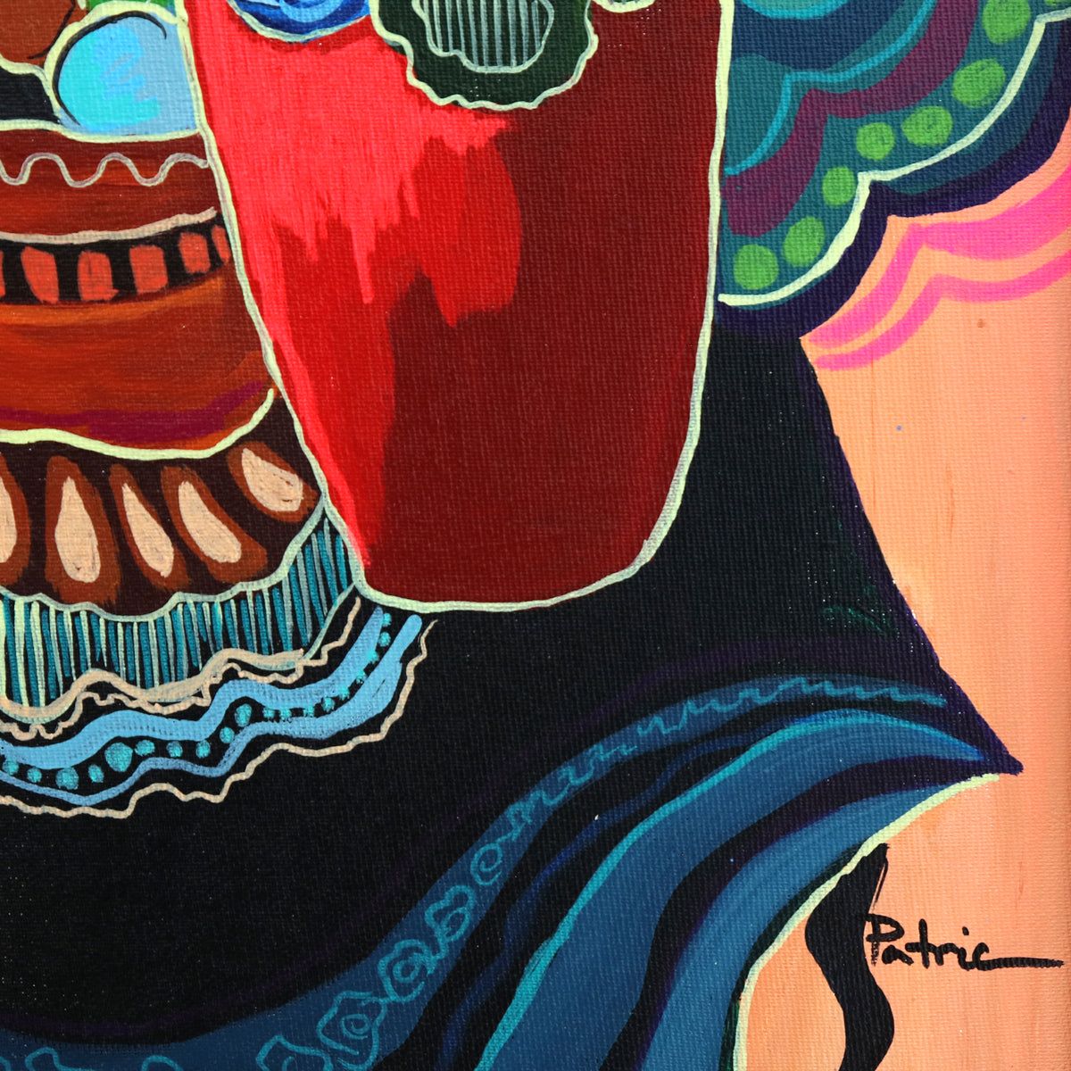 Patricia Govezensky- Original Acrylic on Canvas "Tapestry of Joy"