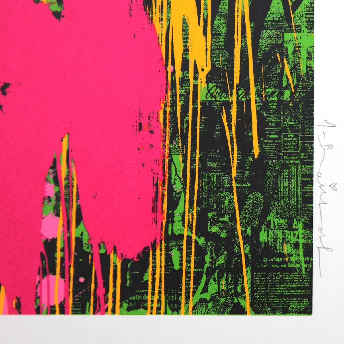 Mr Brainwash- Silkcreen on Paper "Flowarh$, 2021"