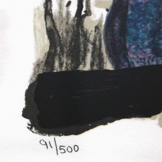 Tom Everhart- Hand Pulled Original Lithograph "Beauty Sleep"