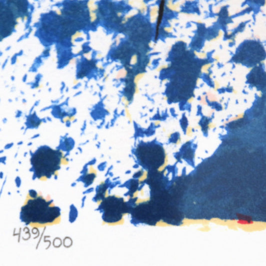 Tom Everhart- Hand Pulled Original Lithograph "1-800 My Hair is Pulled Too Tight"