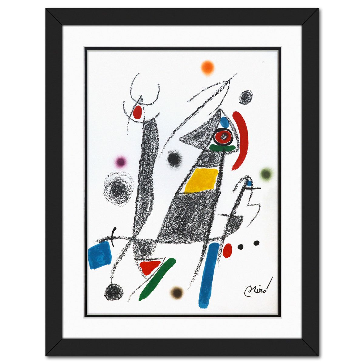 After Joan Miro- Lithograph on light wove paper "Maravillas con variaciones acrosticas 06"