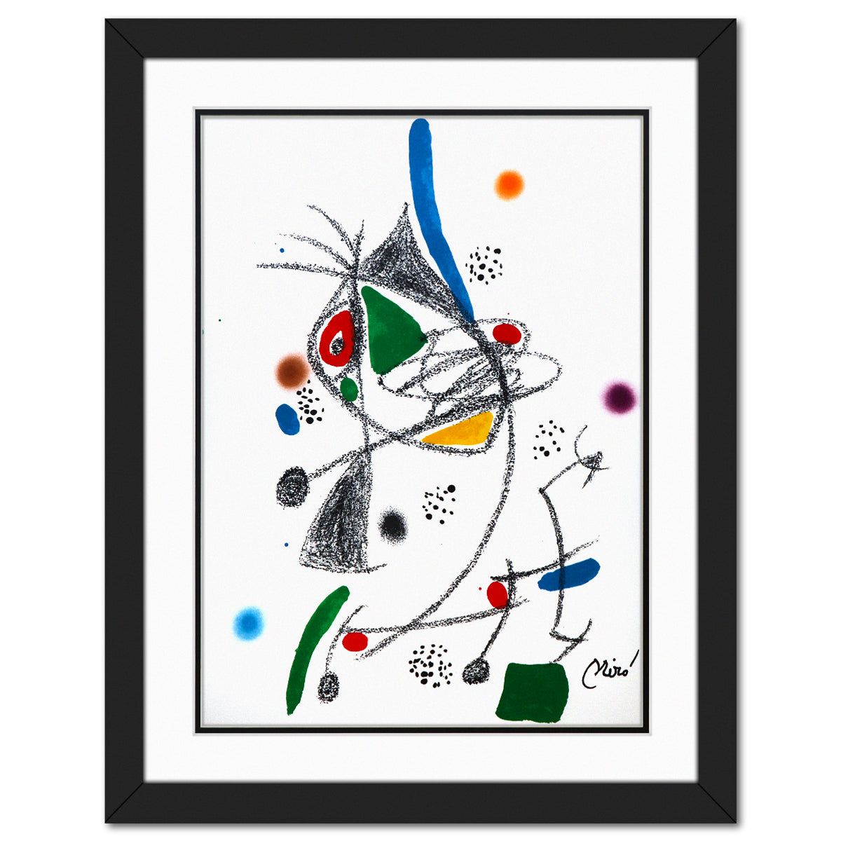 After Joan Miro- Lithograph on light wove paper "Maravillas con variaciones acrosticas 04"