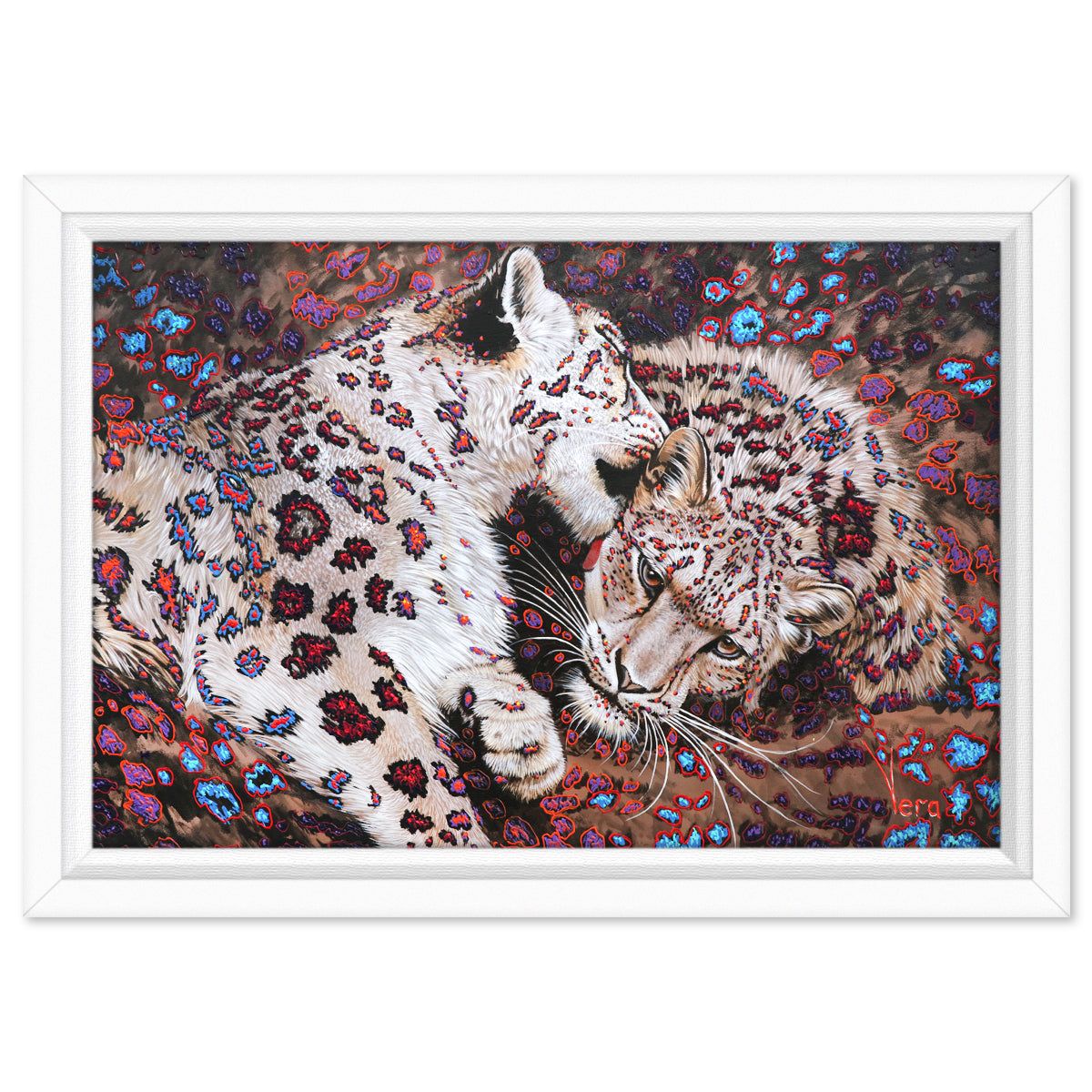 Vera V. Goncharenko- Original Oil on Canvas "Snowy Embrace"