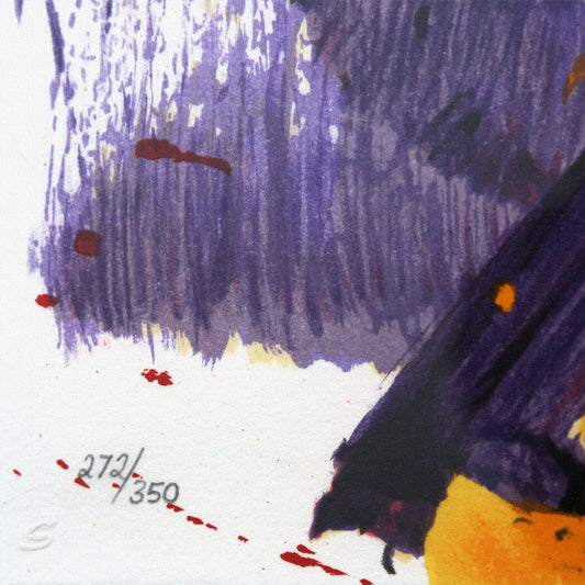 Tom Everhart- Hand Pulled Original Lithograph "Glam Slam"