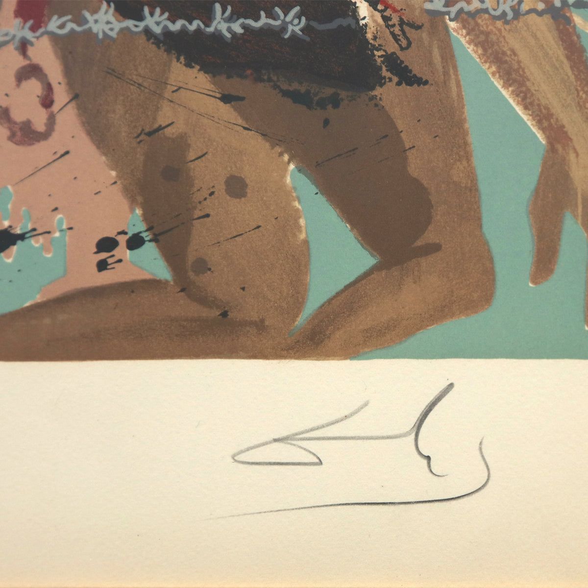 Salvador Dali- Original Lithograph "Out of the depths"