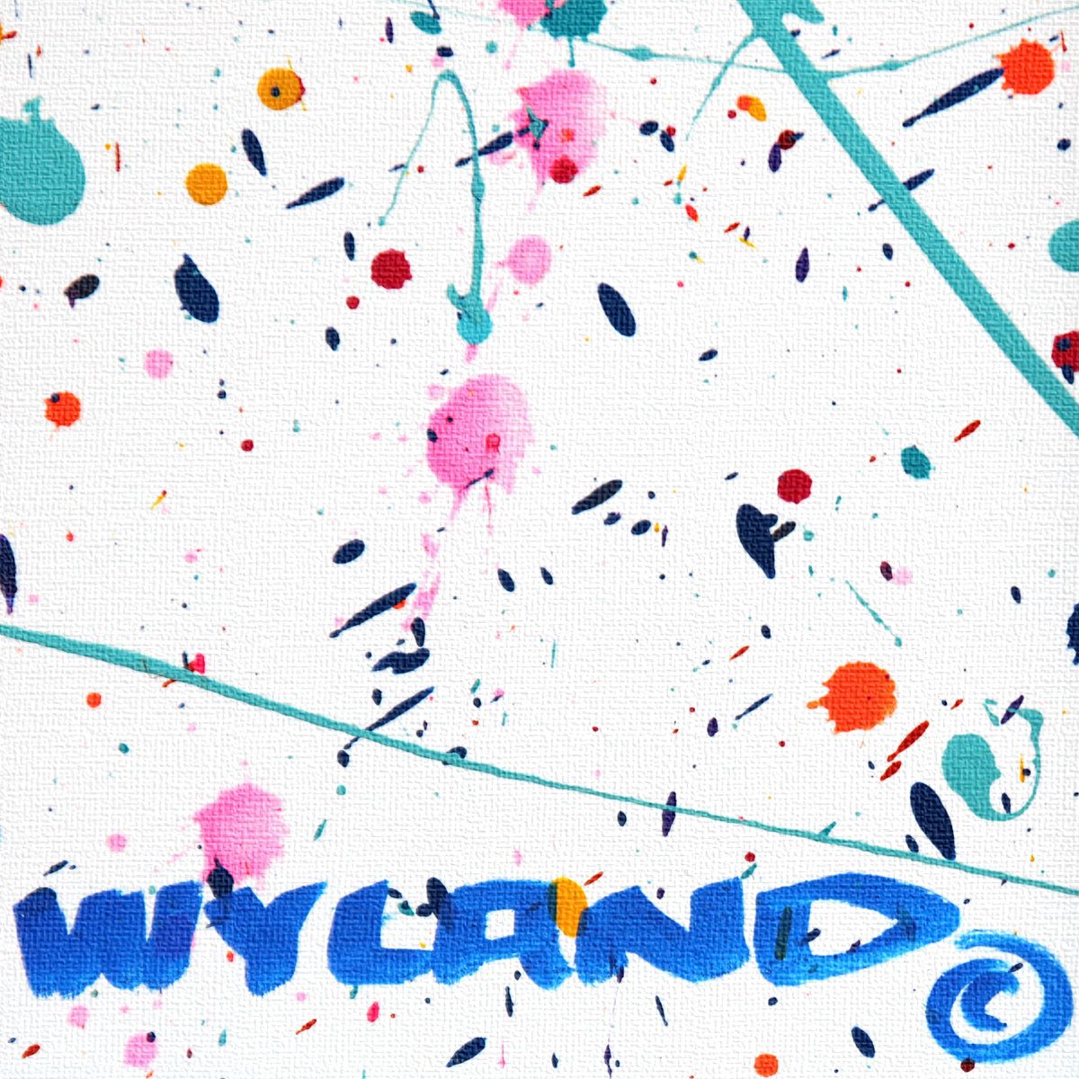 Wyland- Original Painting on Canvas "Vibrant Reef Abstraction"