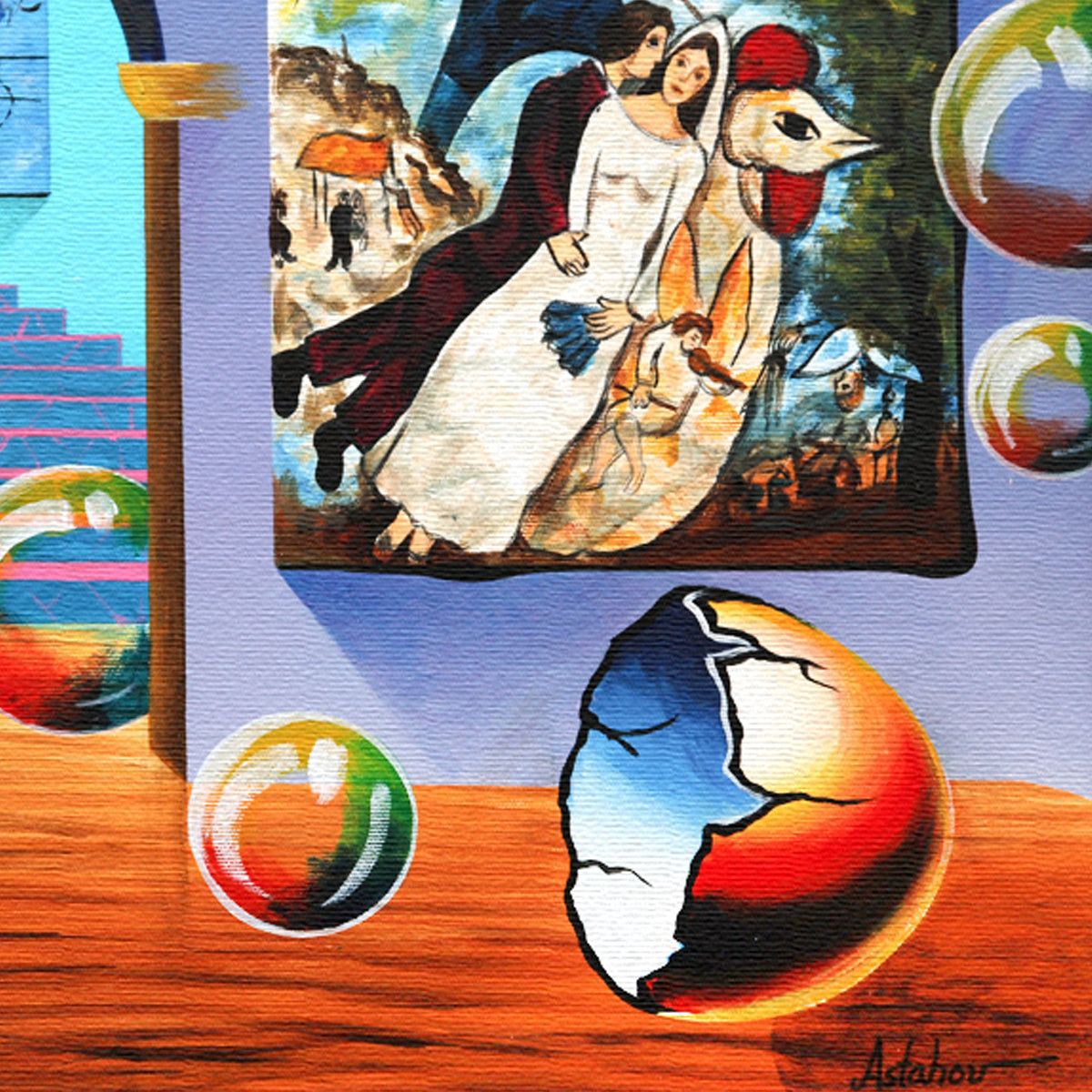 Alexander Astahov- Original Oil on Canvas "Timeless Bonds"