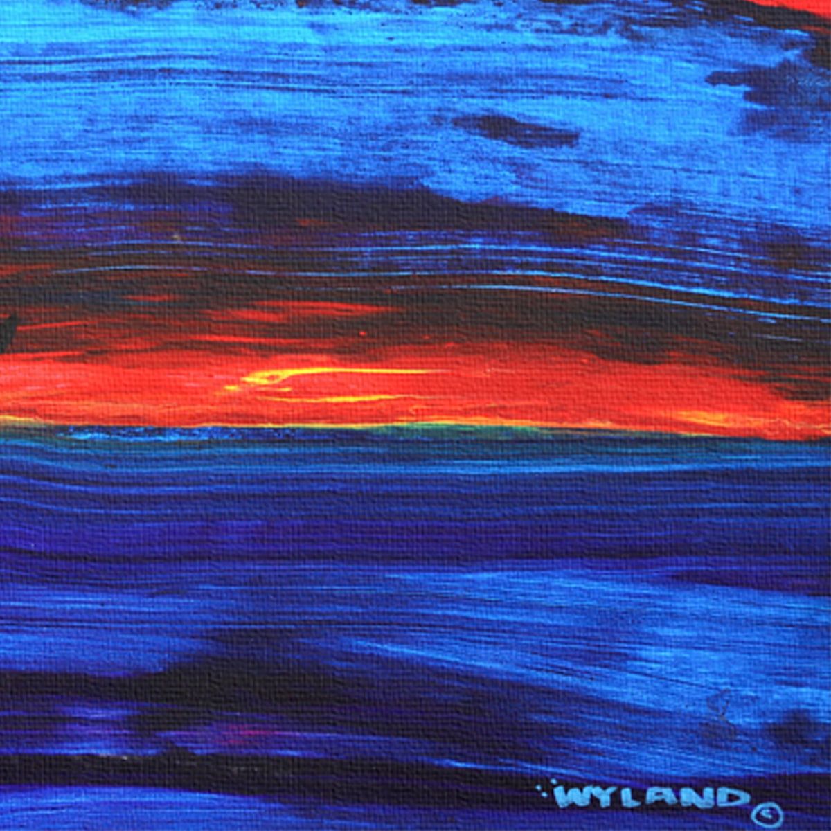Wyland- Original Painting on Canvas "Abstract"