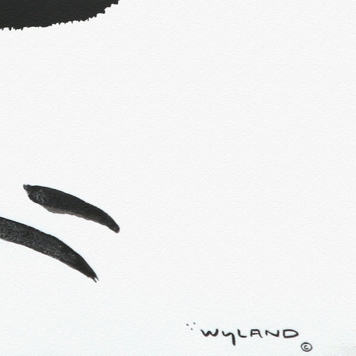 Wyland- Original Sumi Ink Painting "Ocean Flight"
