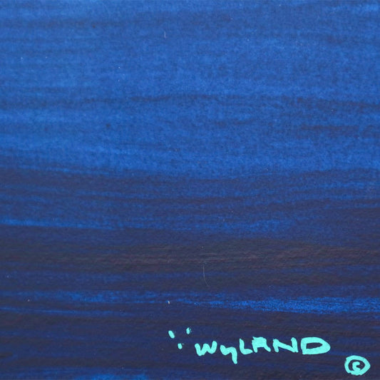 Wyland- Original Sumi Ink Painting "Whale Tail"