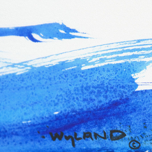 Wyland- Original Sumi Ink Painting "Whale Tail"