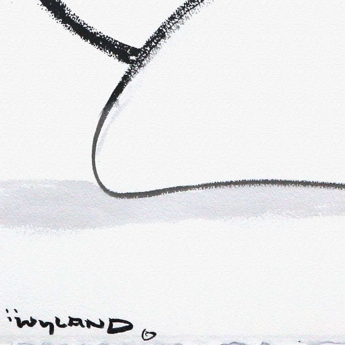 Wyland- Original Sumi Ink Painting "Manta"