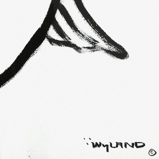 Wyland- Original Sumi Ink Painting "Seal"