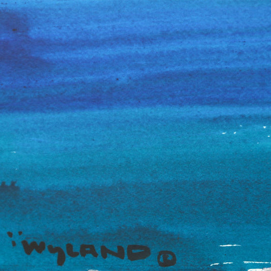 Wyland- Original Sumi Ink Painting "Dolphin"