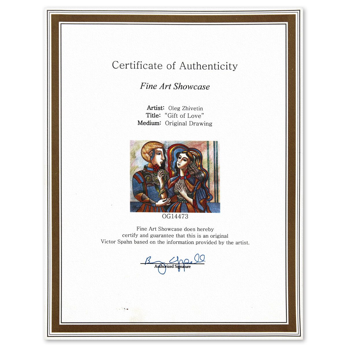 Oleg Zhivetin- Original Drawing "Gift of Love"