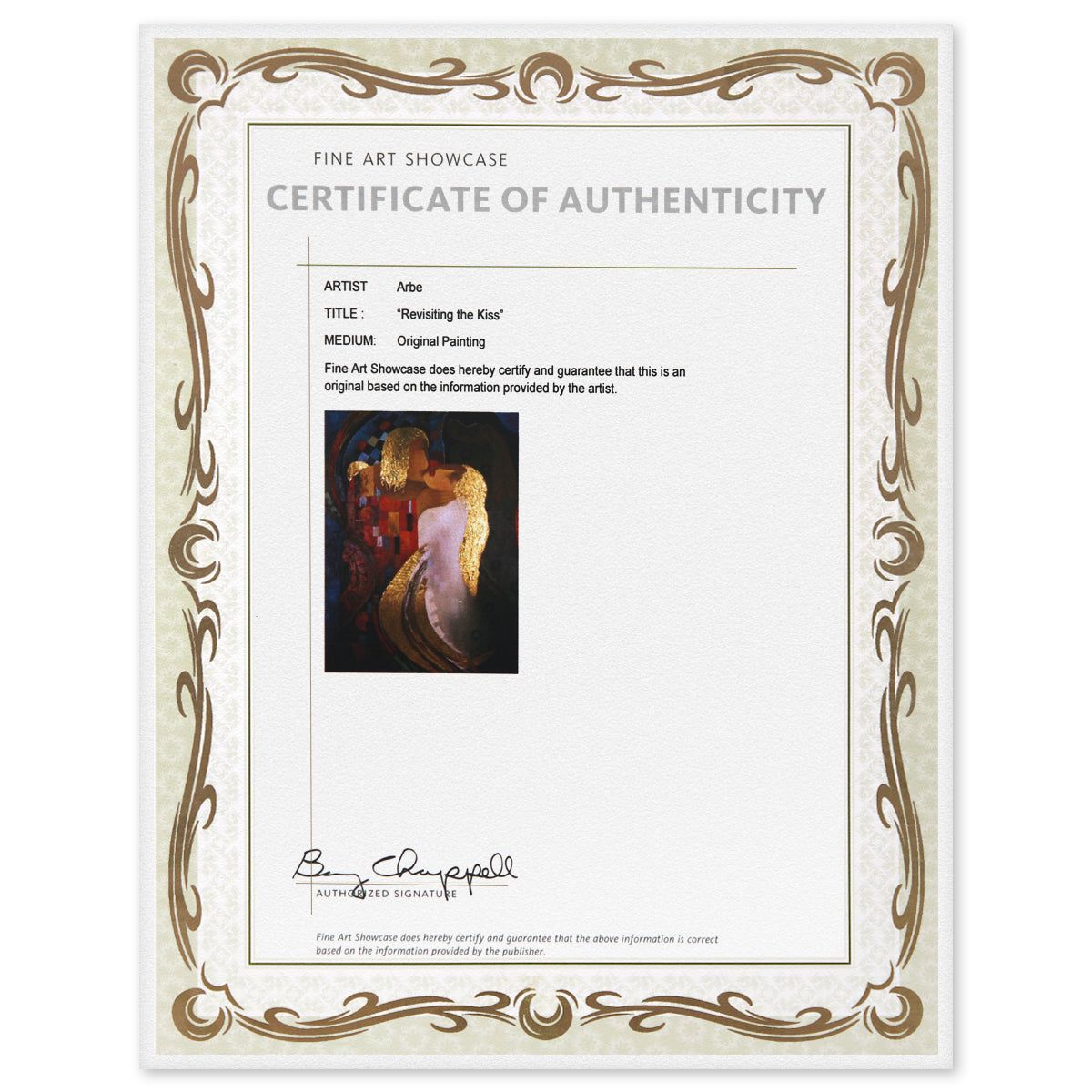 Arbe- Original Painting "Revisting the Kiss"