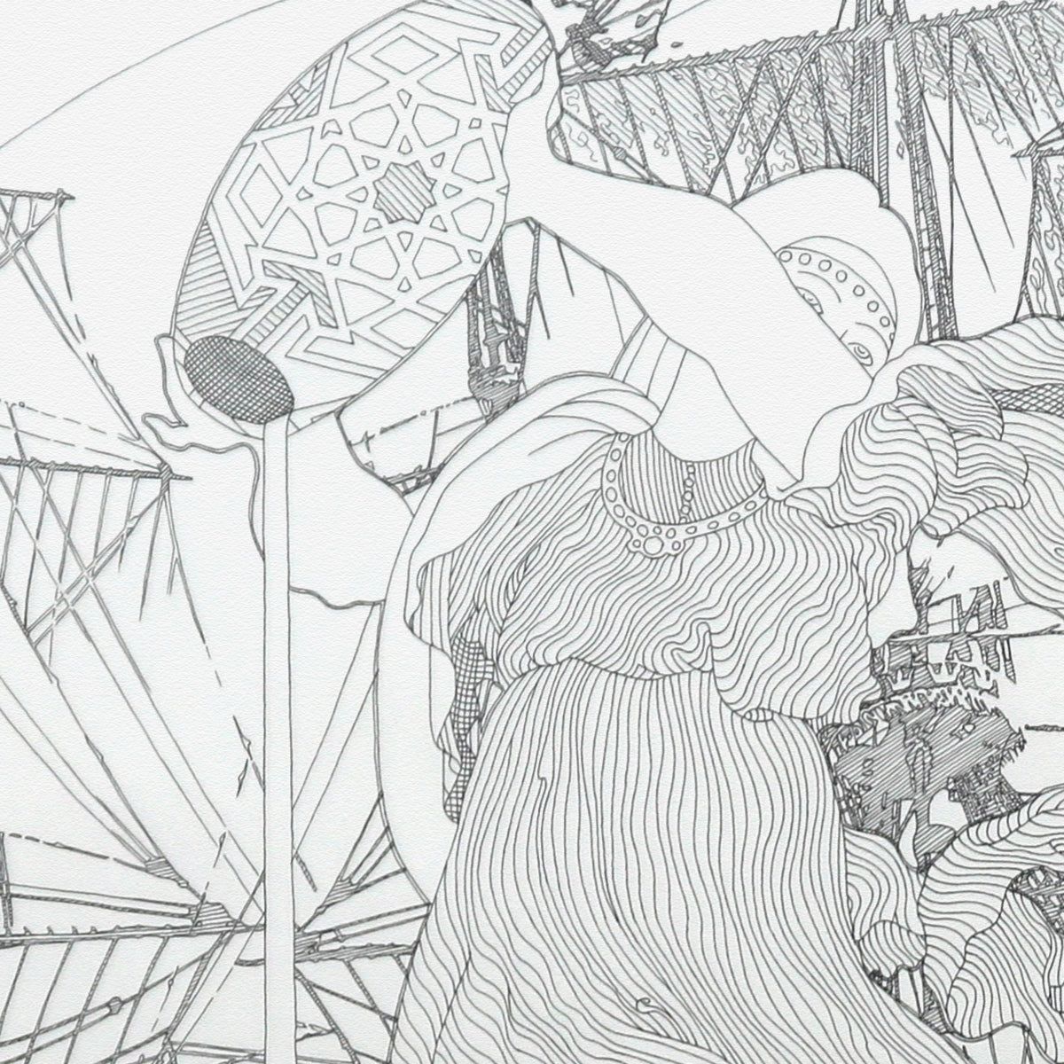 Guillaume Azoulay- Original Sketch "Aubrey Estude pour Versan"