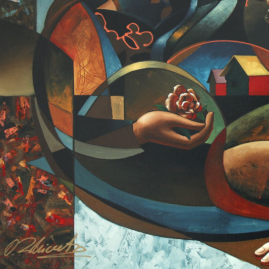 Oleg Zhivetin- Silkscreen "Their Harvest"