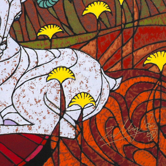 Zu Ming Ho- Silkscreen "In the Year of the Ram"