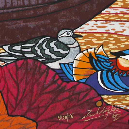 Zu Ming Ho- Silkscreen "Golden Time"