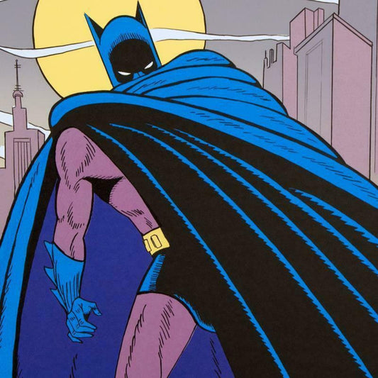 Bob Kane (1915-1998), "Batman Over Gotham" Hand Signed Limited Edition Original Lithograph with Certificate of Authenticity.