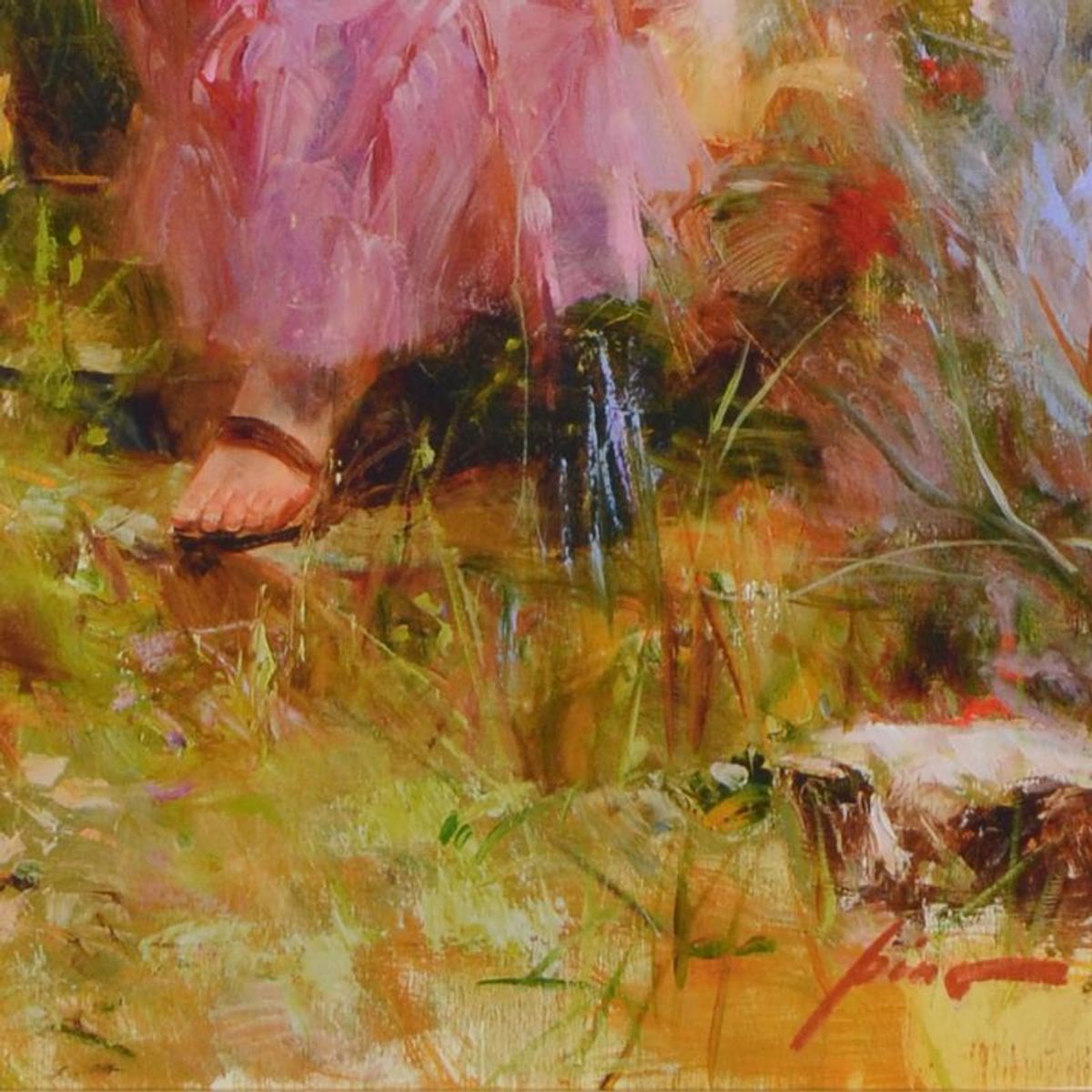 Pino (1939-2010), "The Fountain of Life" Framed Limited Edition Hand Embellished Giclee on Canvas. Numbered and Hand Signed with Certificate of Authenticity.