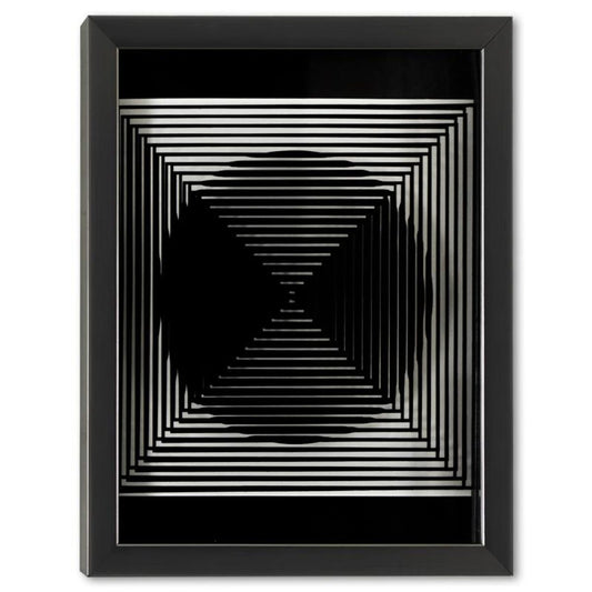 Victor Vasarely (1908-1997), "Trois Dimensions Optique de la serie Cinetiques" Framed 1973 Dimensional Art with Letter of Authenticity