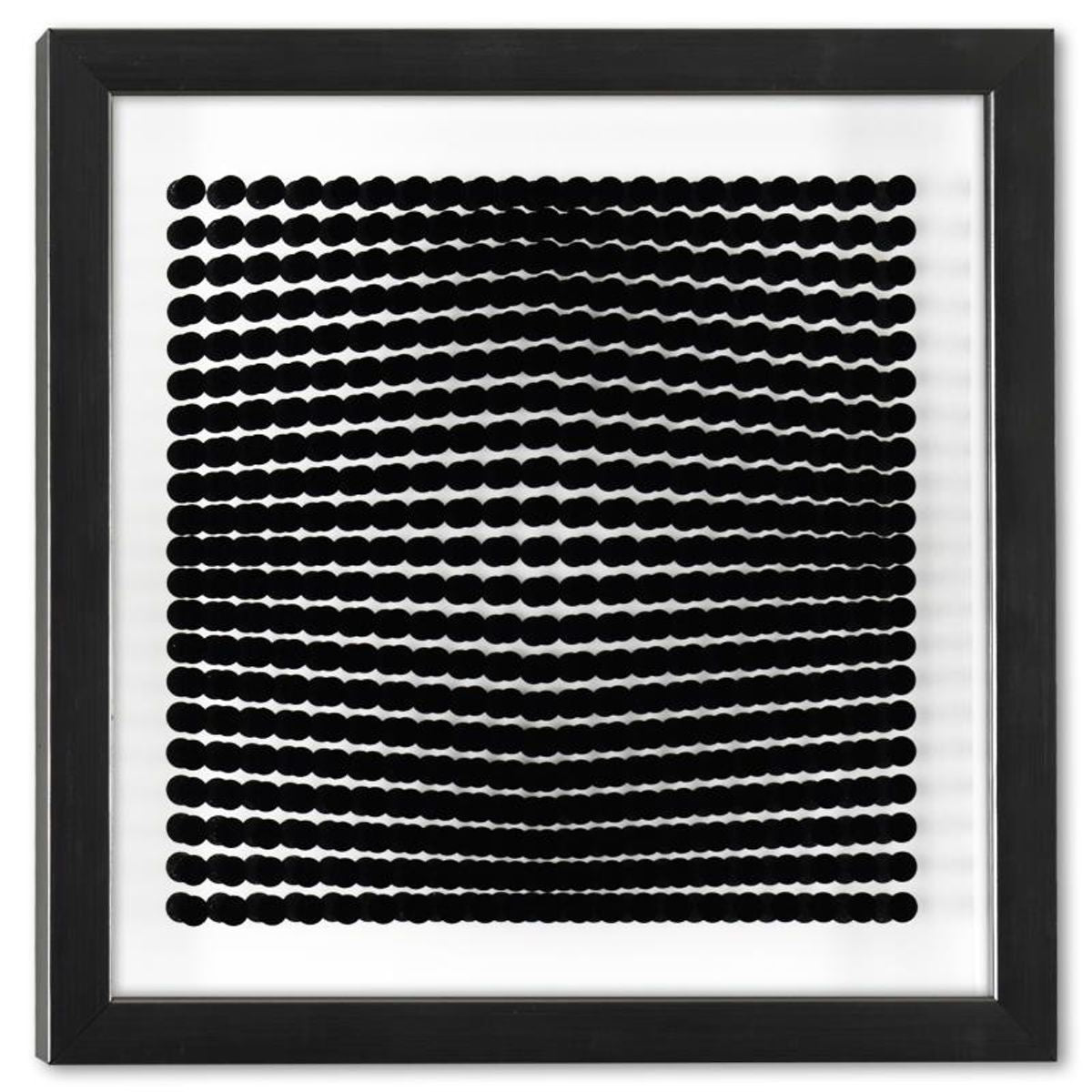 Victor Vasarely (1908-1997), "Trois Dimensions Optique de la serie Cinetiques" Framed 1973 Dimensional Art with Letter of Authenticity