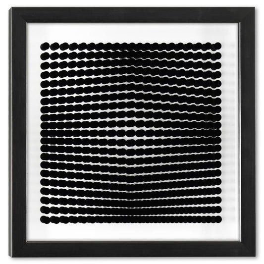 Victor Vasarely (1908-1997), "Trois Dimensions Optique de la serie Cinetiques" Framed 1973 Dimensional Art with Letter of Authenticity