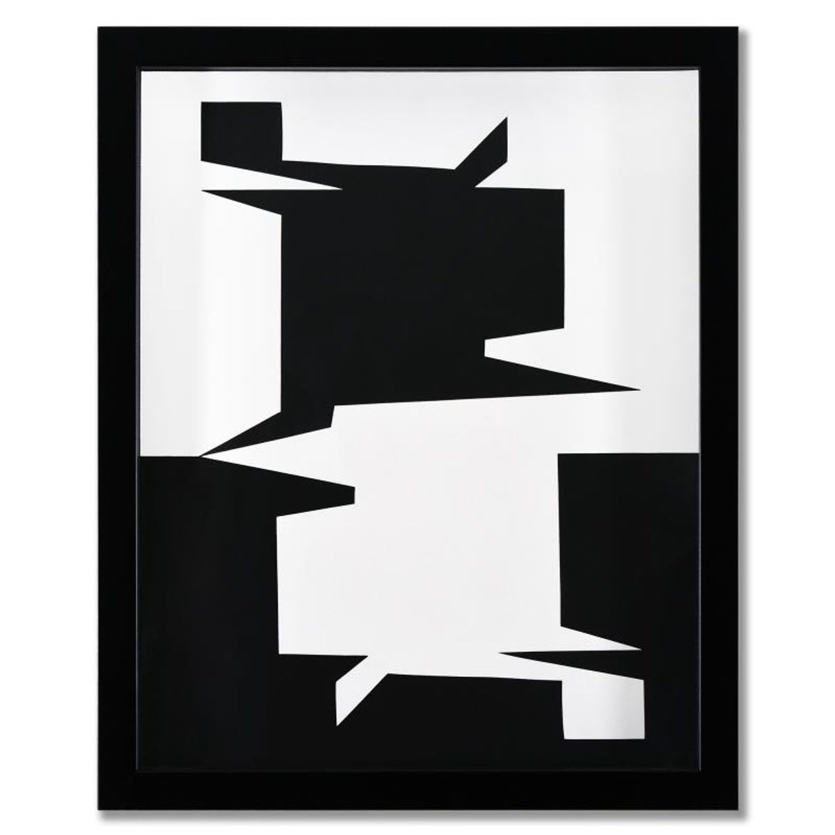 Victor Vasarely (1908-1997), "Ontil, Uzok, et Imbituba de la serie Etres Ou Fantomes (Triptych)" Framed 1973 Heliogravure Prints with Letter of Authenticity
