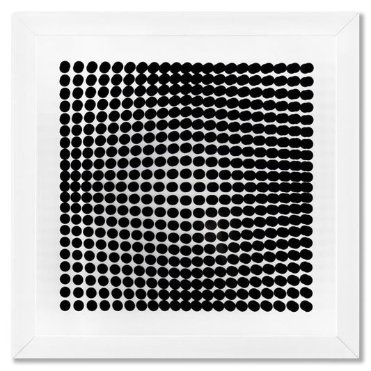 Victor Vasarely (1908-1997), "Trois Dimensions Optique de la serie Cinetiques (Set of 8)" Framed 1973 Dimensional Art with Letter of Authenticity