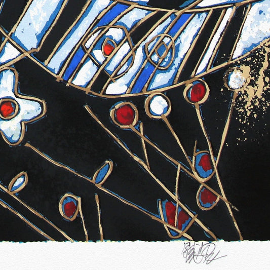 Jian Tie Feng- Silkscreen "Imperial Zebras"