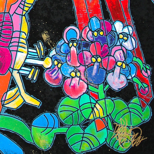 Jiang Tiefeng- Serigraph "Birds of Paradise"