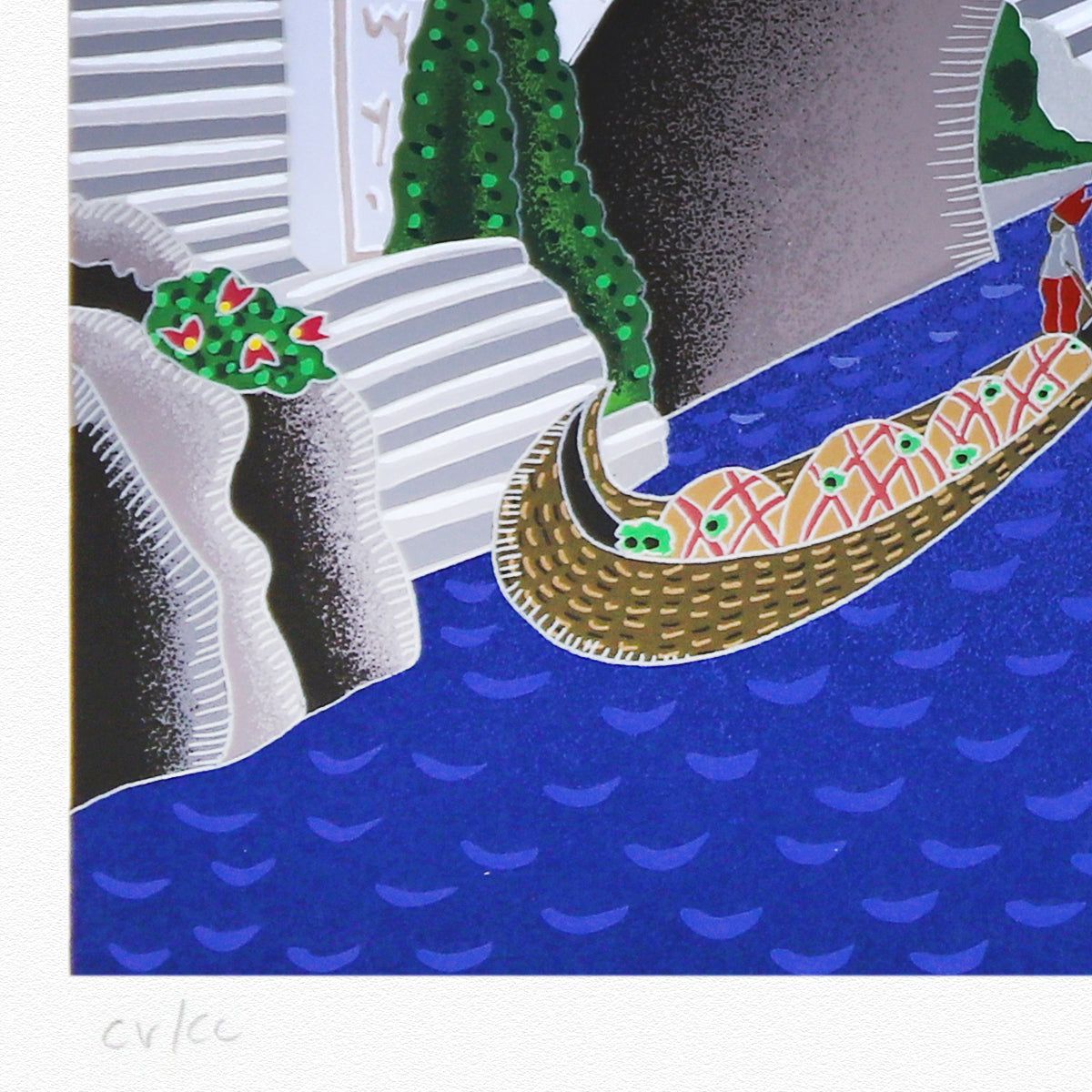 Thomas Mcknight- Serigraph "Classical Bridge"
