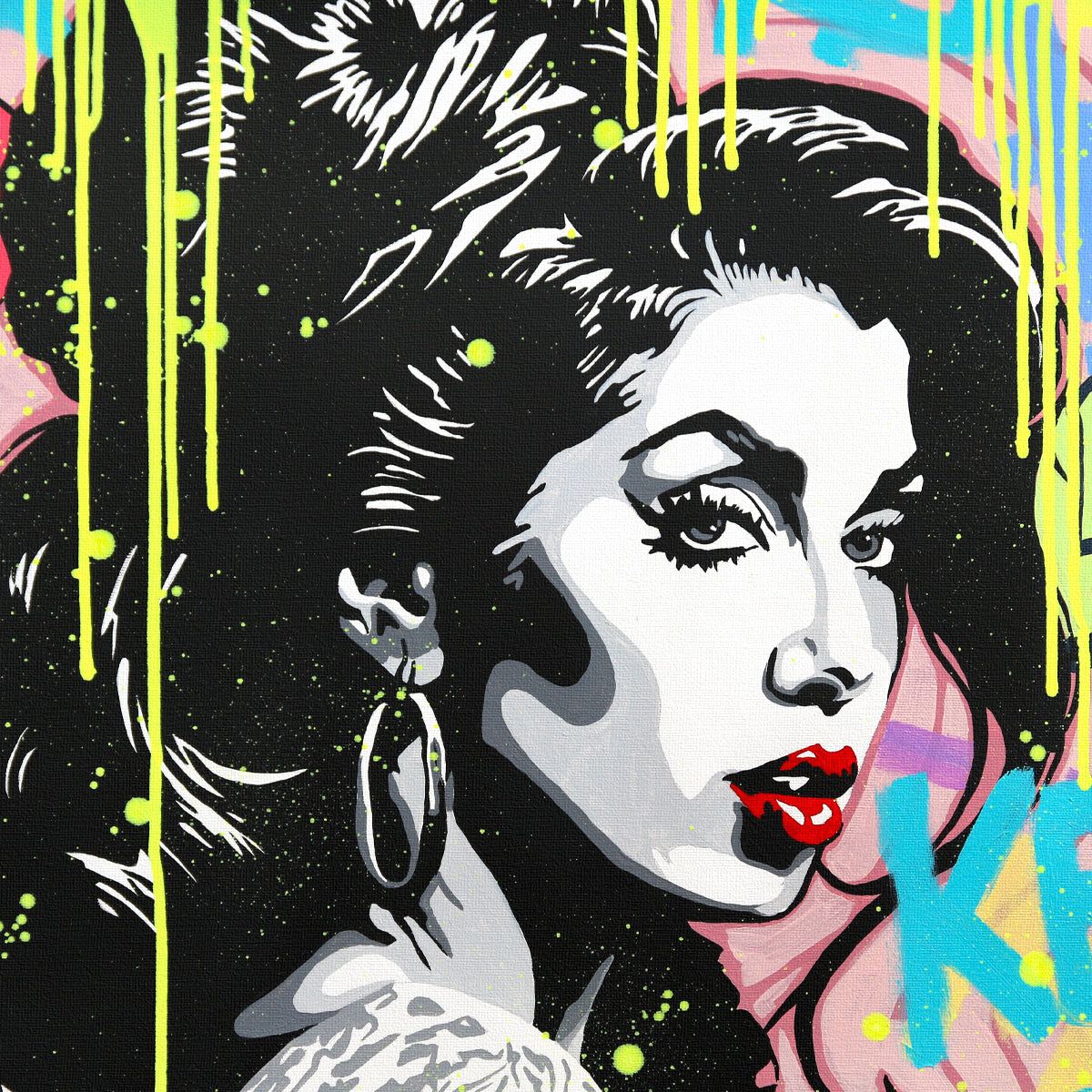 Nastya Rovenskaya- Original Oil on Canvas "Glamour Reimagined"