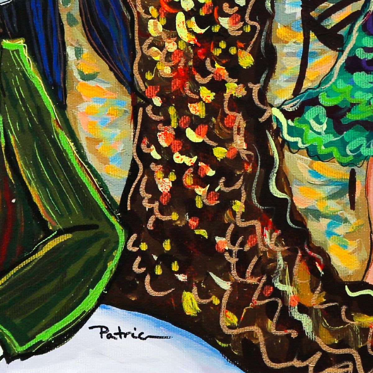 Patricia Govezensky- Original Acrylic on Canvas "Whispers of the Night"