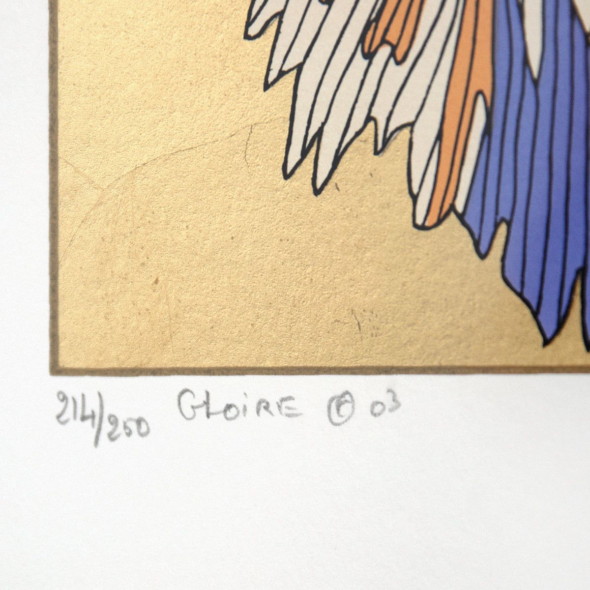 Guillaume Azoulay- Original Etching with Gold Leaf "Gloire"