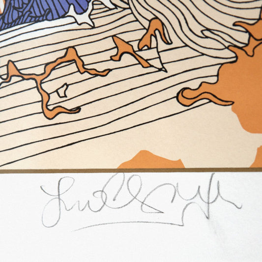 Guillaume Azoulay- Original Etching with Gold Leaf "Sagasee"