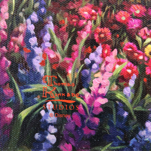 Thomas Kinkade- Hand Embellished Giclee on Canvas "Little Mermaid Celebration of Love"