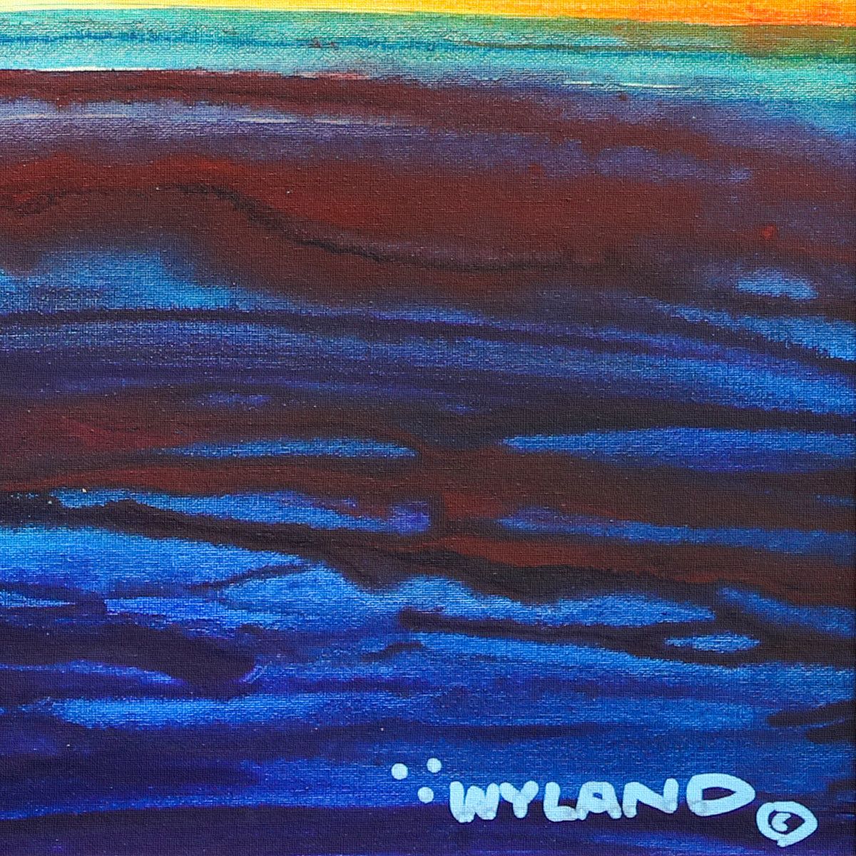 Wyland- Original Painting on Canvas "Abstract"