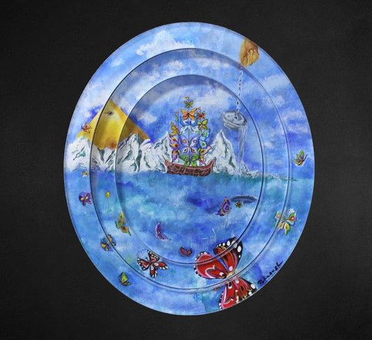 Eugene Poliarush- Original Acrylic Painting on Acrylic "Winter"