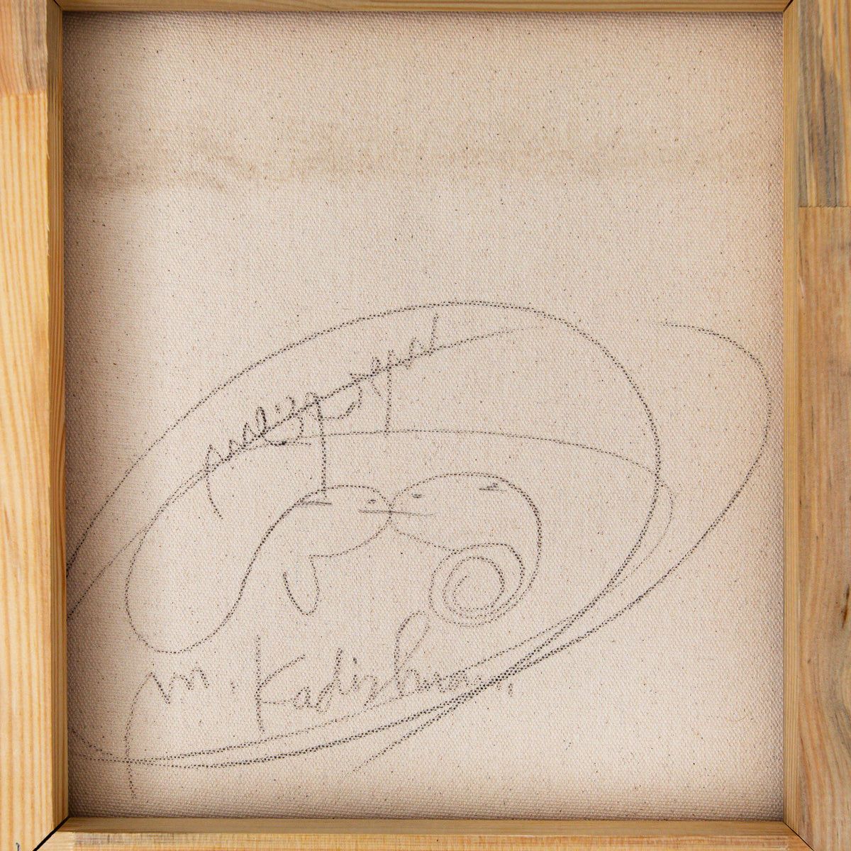 Menashe Kadishman- Original Acrylic on Canvas "Untitled"