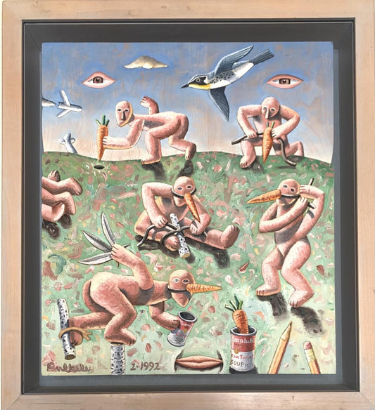 Morgan Bulkeley- Oil on Carved Maplewood (3D)