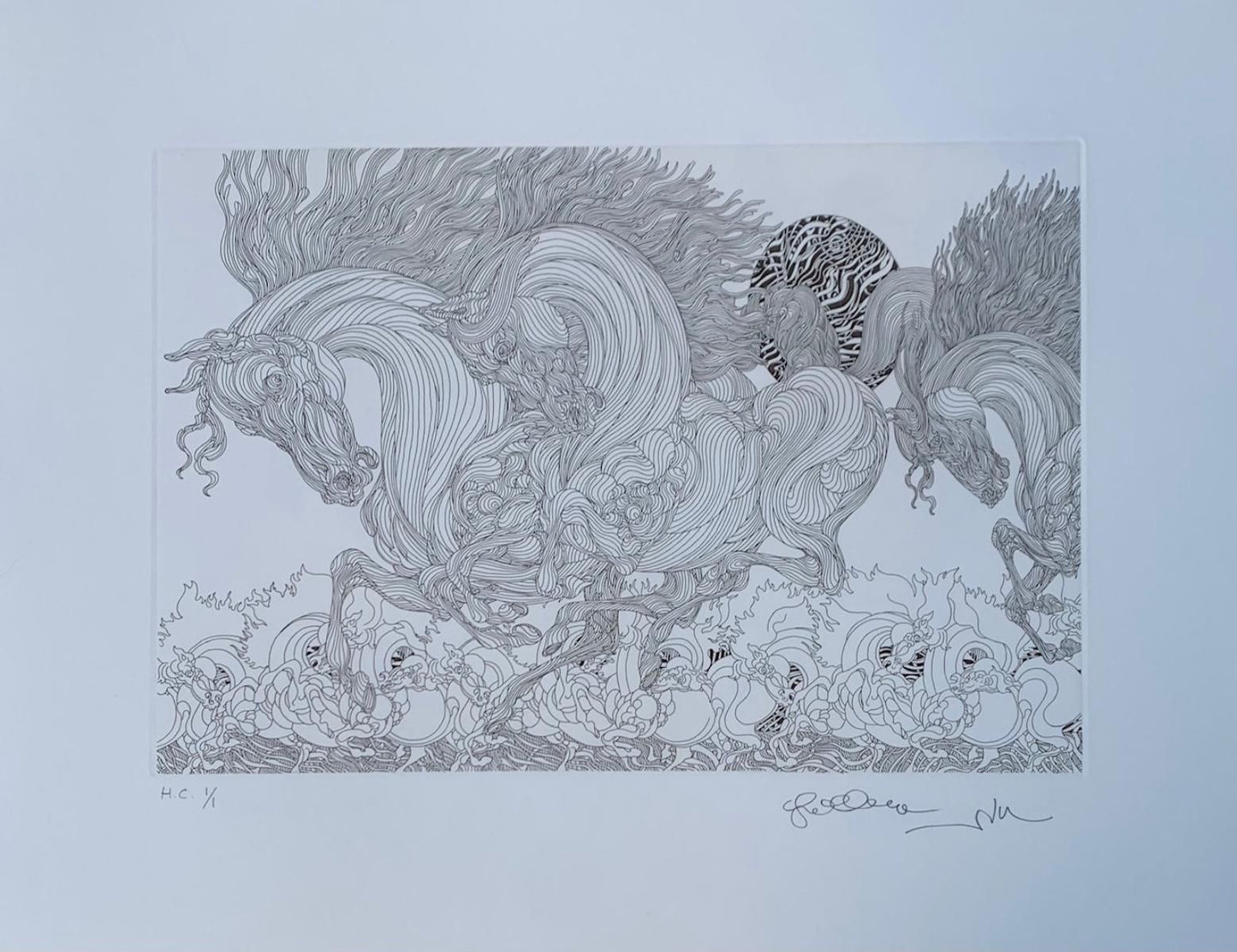 Guillaume Azoulay- Limited edition vintage etching on paper