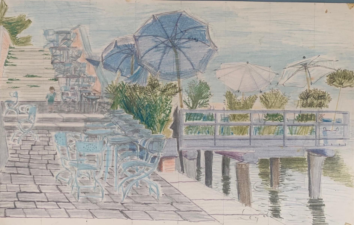 Unknown- Original watercolor on paper