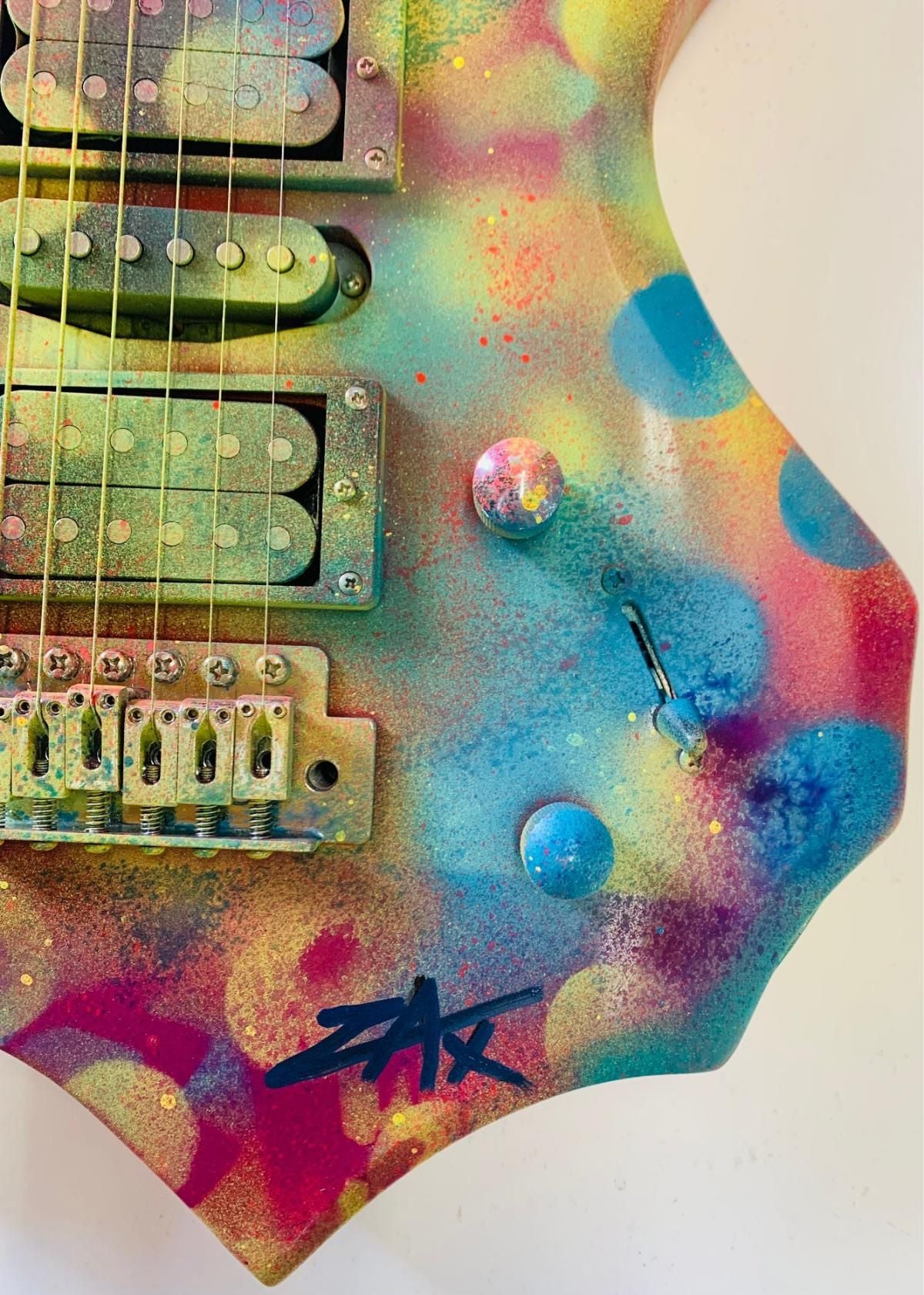 E.M. Zax- Unique 1/1 hand painted "Guitar"