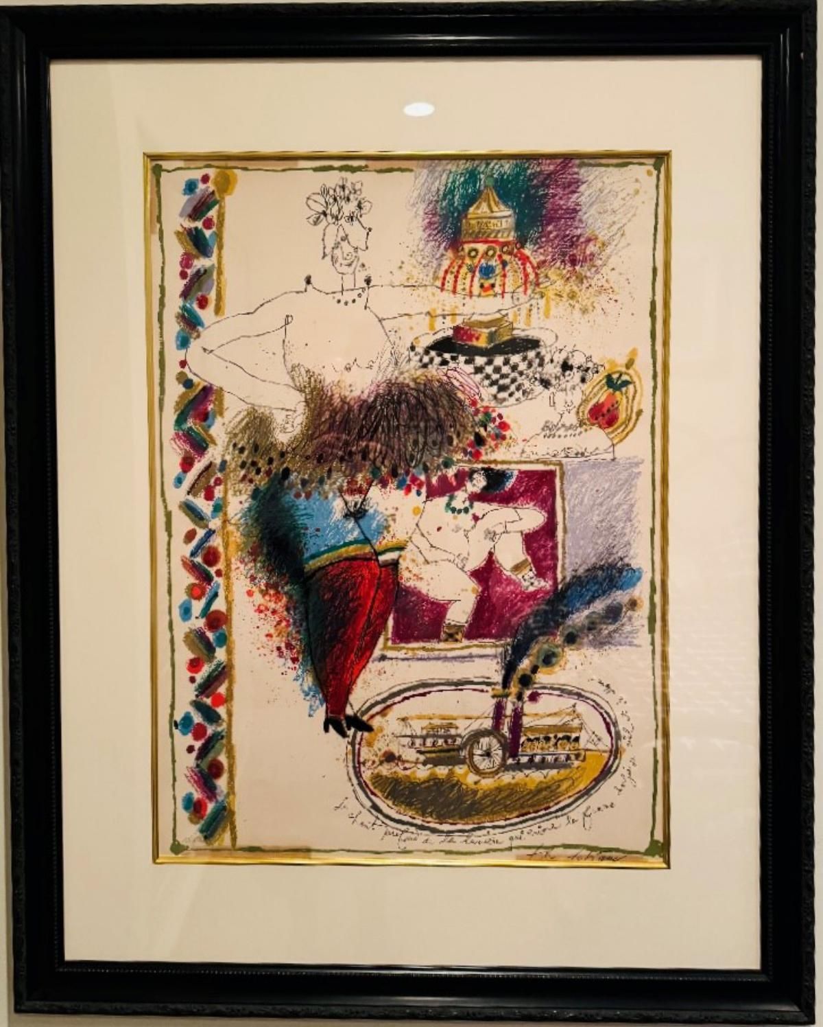 Theo Tobiasse- Lithograph on paper