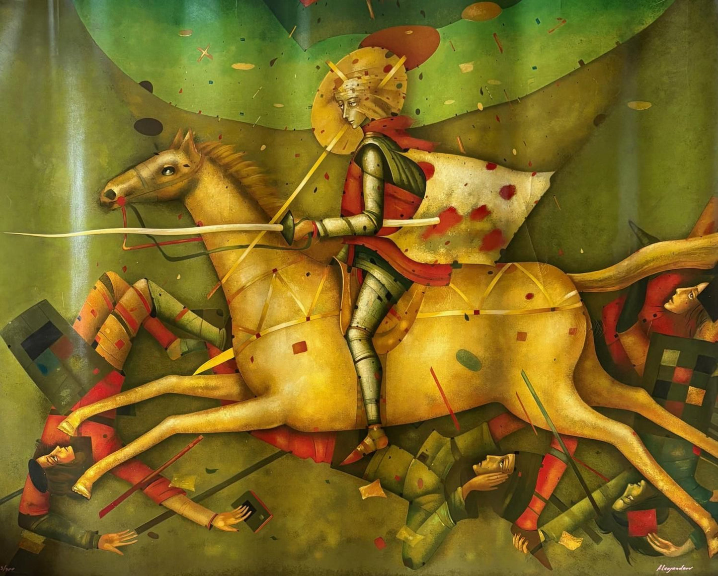 Mihail Aleksandrov- Limited edition Serigraph "The Rider"